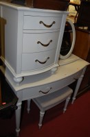 Lot 1242 - Contemporary bowfront bedroom furniture, to...