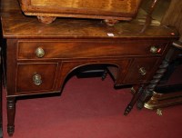 Lot 1249 - An early 19th century mahogany kneehole...