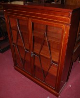 Lot 1256 - An Edwardian mahogany and satinwood strung...