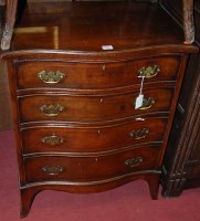 Lot 1263 - A Georgian style walnut and crossbanded...