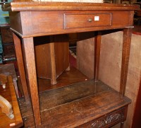 Lot 1302 - An early 19th century provincial oak fold-over...