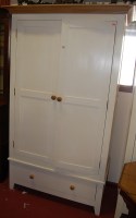 Lot 1310 - A contemporary white painted double door...