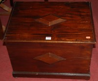 Lot 1329 - A mahogany slopefront hinge-top chest, having...