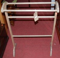 Lot 1330 - A late Victorian turned beech towel rail