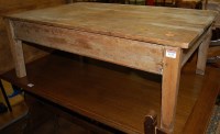 Lot 1331 - A rustic pine cut-down low rectangular...