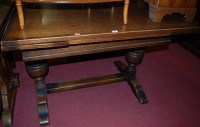 Lot 1343 - A 17th century style carved and moulded oak...