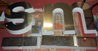 Lot 1350 - A collection of 1980s shopfront letters, each...