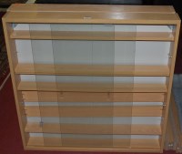 Lot 1353 - A pair of laminate collectors display cases,...