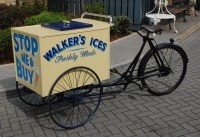 Lot 1354 - A 1930s and later ice-cream vendors tricycle,...