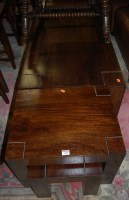 Lot 1388 - A contemporary hardwood rectangular coffee...