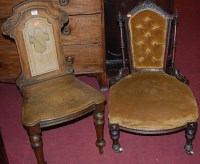 Lot 1421 - A set of four mid Victorian mahogany balloon...