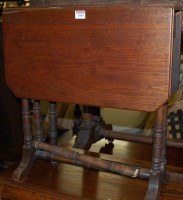 Lot 1449 - An Edwardian walnut Sutherland table (with...