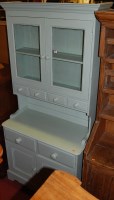 Lot 1456 - A modern painted pine round cornered kitchen...