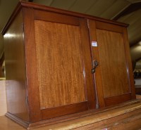 Lot 1463 - An Edwardian walnut double door table top...