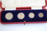 Lot 2011 - Great Britain, 1922 Maundy Money four-coin set,...
