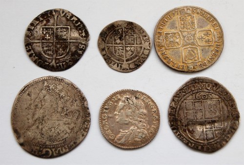 Lot 2044 - Great Britain, mixed lot of six hammered and...