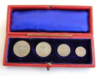 Lot 2045 - Great Britain, 1903 Maundy Money four-coin set,...