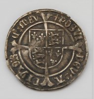 Lot 2070 - England Henry VII groat 1504-1507 cross cutlet...