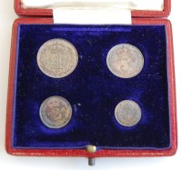 Lot 2076 - Great Britain, 1904 Maundy Money four-coin set,...
