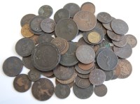 Lot 2097 - Mixed lot of 18th century and later copper...