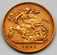 Lot 2103 - Great Britain, 1893 gold half sovereign,...