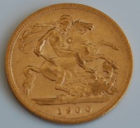 Lot 2119 - Great Britain, 1900 gold half sovereign, Queen...