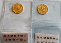 Lot 2137 - China 1995 5 yuan brilliant uncirculated gold...
