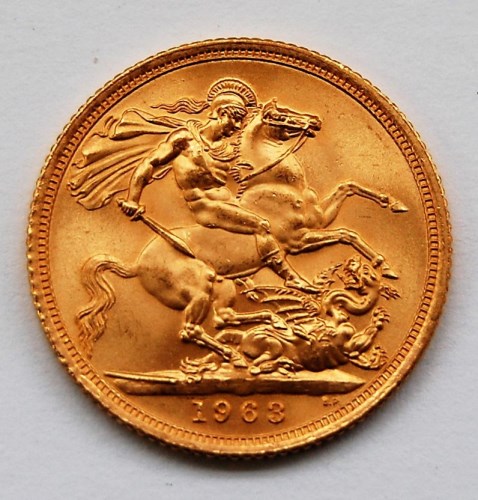 Lot 2142 - Great Britain 1963 gold full sovereign...