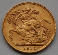 Lot 2146 - Great Britain, 1915 gold full sovereign,...