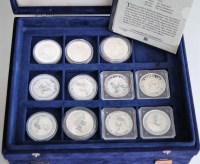 Lot 2154 - A collection of 11 Australian silver proof...