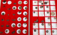 Lot 2170 - Two trays of various hammered silver coins to...