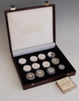 Lot 2184 - A cased set of twelve Official Coin Collection...