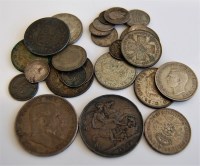 Lot 2209 - Mixed lot of 19th century and later silver...