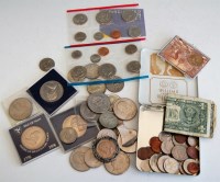 Lot 2229 - USA, mixed lot of coins, to include; one...