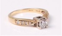 Lot 2519 - An 18ct diamond ring, the round brilliant cut...