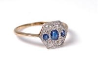 Lot 2620 - An early 20th century sapphire and diamond...