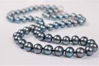 Lot 2691 - A Tahitian cultured pearl necklace, the...
