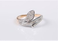 Lot 2705 - A diamond snake ring, the stylised snake ring...
