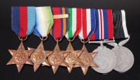Lot 1007 - A WW II group of seven to include 1939-1945...