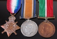 Lot 1024 - A WW I British War and Victory duo, naming 955...