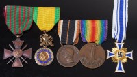 Lot 1050 - A group of five Continental medals to include...