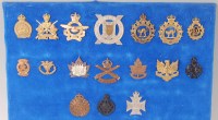 Lot 1114 - A collection of assorted cap badges, cloth...