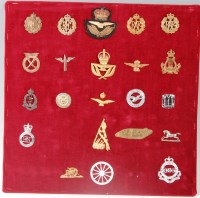 Lot 1115 - A collection of assorted cap badges and...