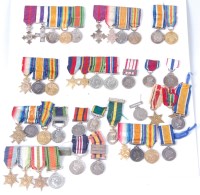 Lot 1119 - A large collection of miniature medals as...