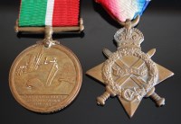 Lot 1133 - A Mercantile Marine War medal (1914-1918),...