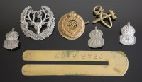 Lot 1145 - A 72nd Own Highland Regiment badge, together...