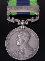 Lot 1156 - An India General Service medal (1908-1939)...