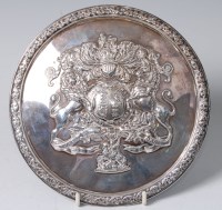 Lot 1166 - An early Victorian silver regimental roundell,...