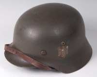 Lot 1174 - A German M35 Wehrmacht steel helmet with...