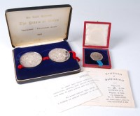 Lot 1177 - A pair of Commemorative medallions of H.R.H....